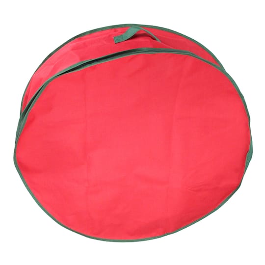 3ft. Red &#x26; Green Christmas Wreath Storage Bag